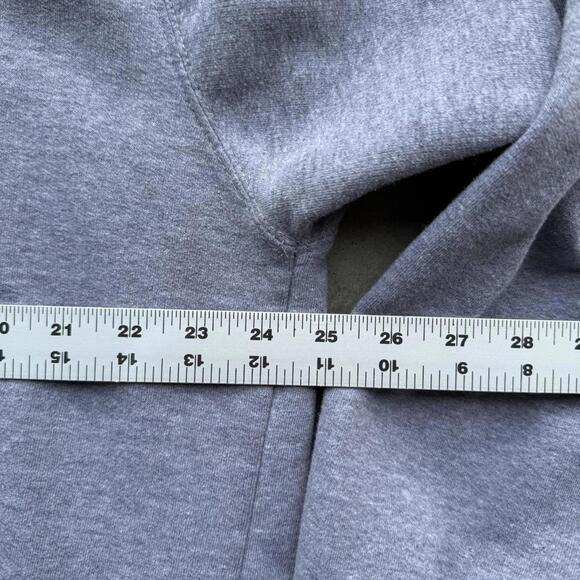 Vintage Illinois University grey hoodie size XL boxy cropped fit - Picture 5 of 6